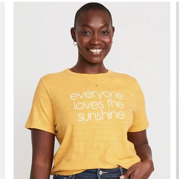 Old Navy Everywhere “Everyone Loves the sunshine” slub tee ☀️ - Picture 1 of 5